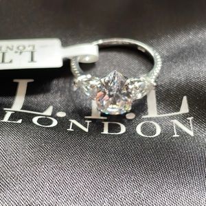 LTL Teardrop Ring 925 Sterling Silver NWT
